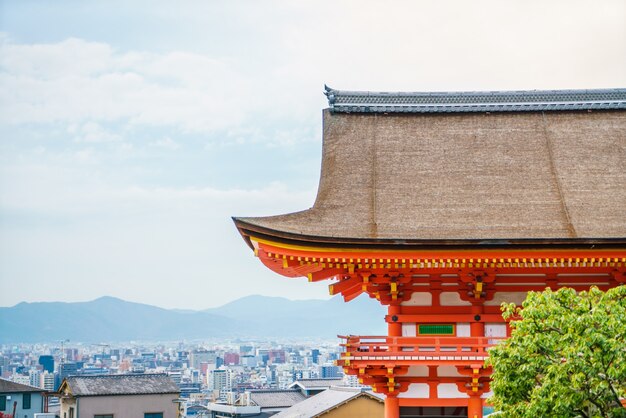 Beautiful Architecture in Kiyomizu-dera Temple Kyoto, Japan