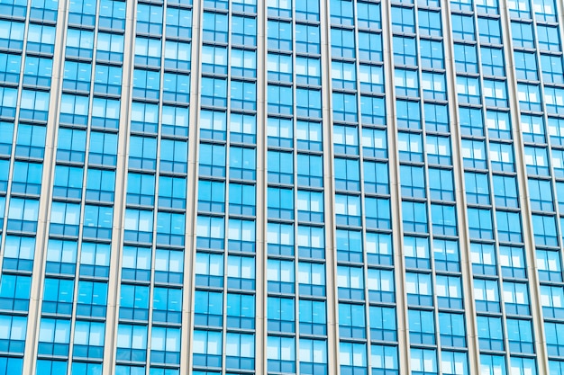 Beautiful architecture office building skyscraper with window glass pattern