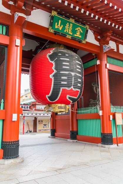 Beautiful Architecture at Sensoji Temple around Asakusa area in Japan