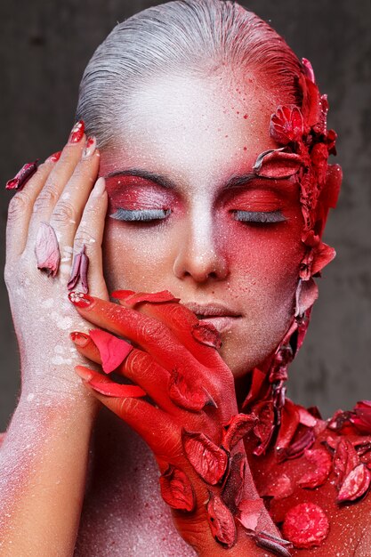 Beautiful, artistic makeup