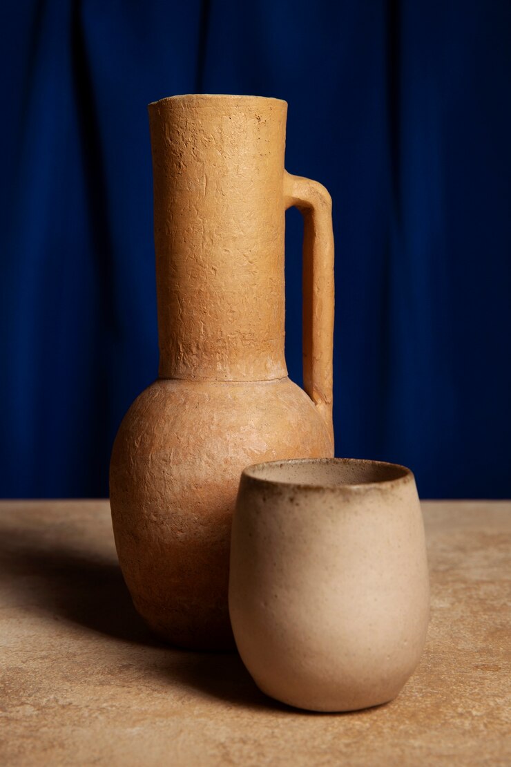 Free Photo beautiful baroque vases still life