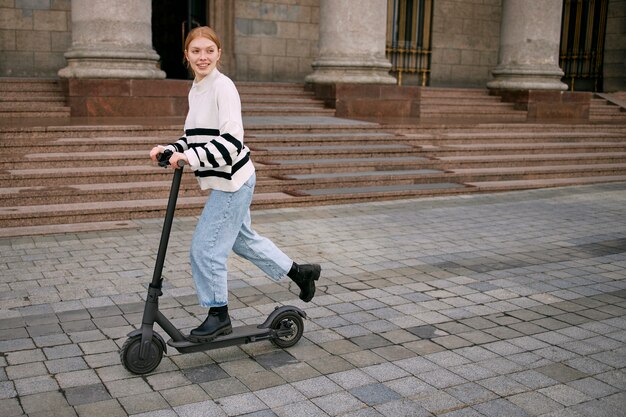 Beautiful belarus person in the city