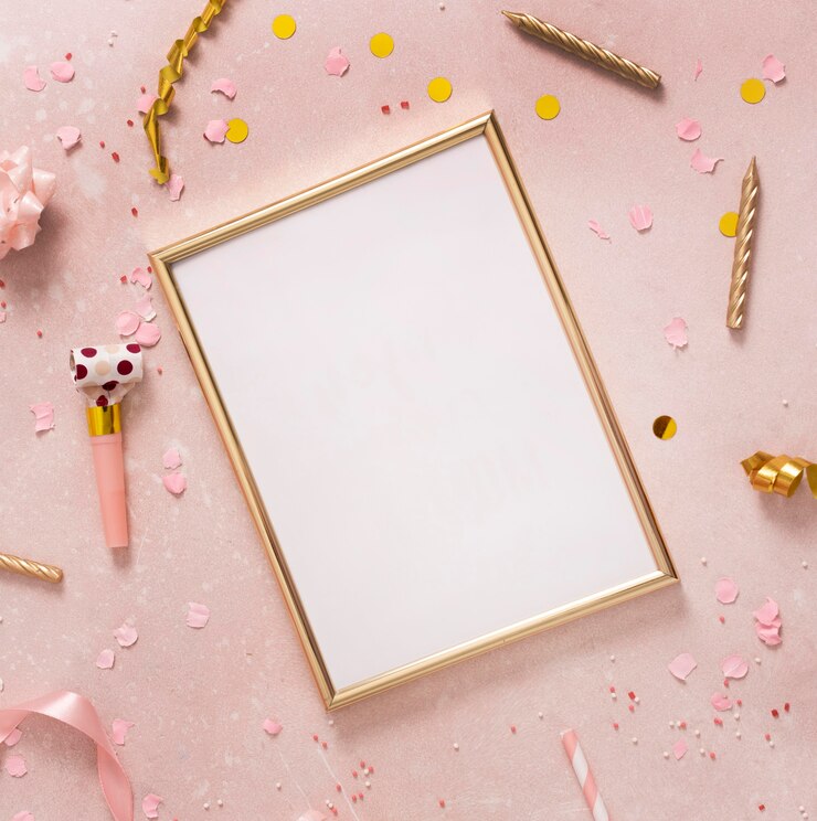 Free Photo beautiful birthday concept with copy space
