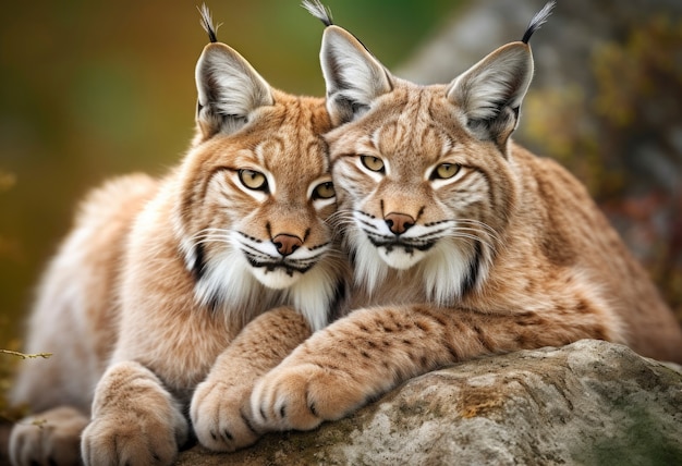 Foto gratuita bellissimo gatto selvatico in natura