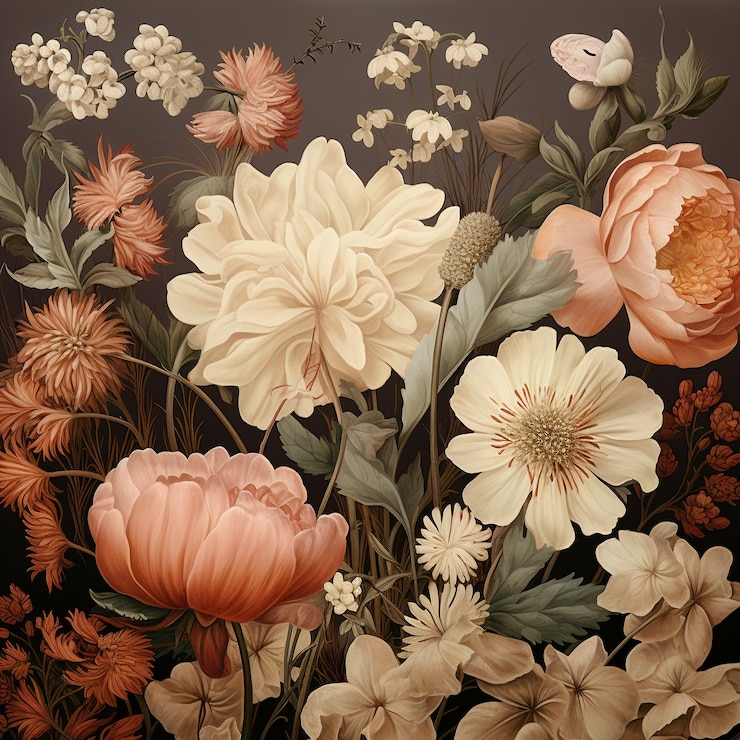 Free Photo beautiful botanical composition