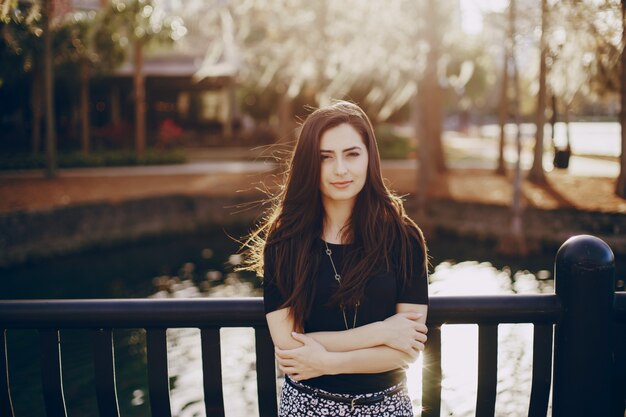 beautiful brunette girl