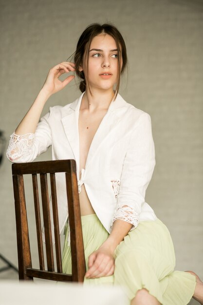 beautiful a business portrait smiling