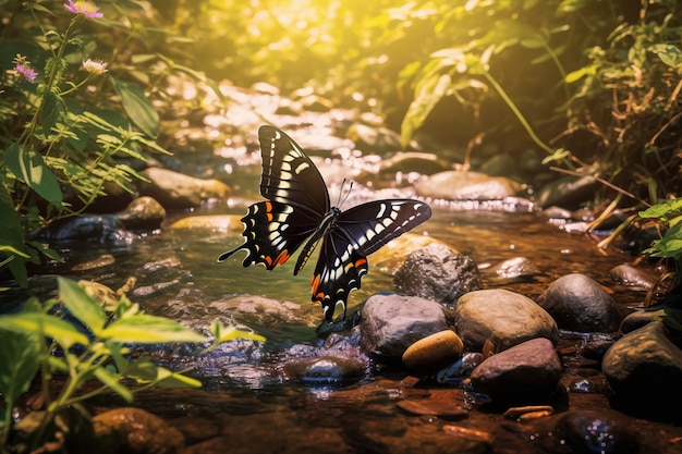 Бесплатное фото Красивая бабочка в природе