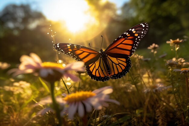 Beautiful butterfly in nature