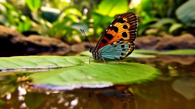 Beautiful butterfly in nature