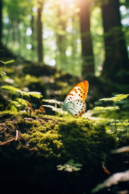 Free photo beautiful butterfly in nature