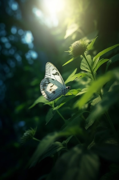 Bella farfalla in natura