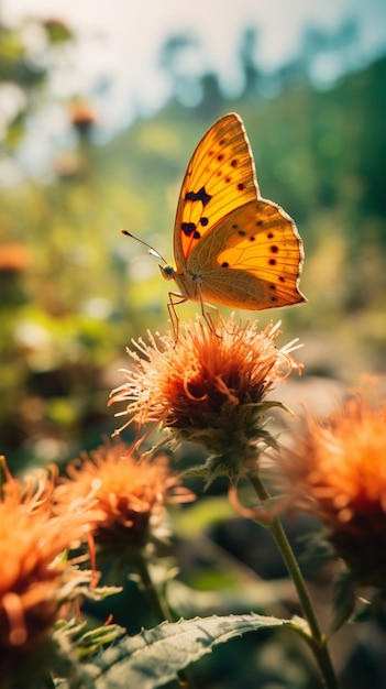 Bella farfalla in natura