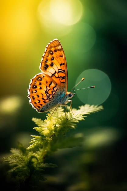 Free photo beautiful butterfly in nature