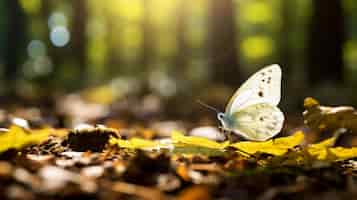 Free photo beautiful butterfly in nature