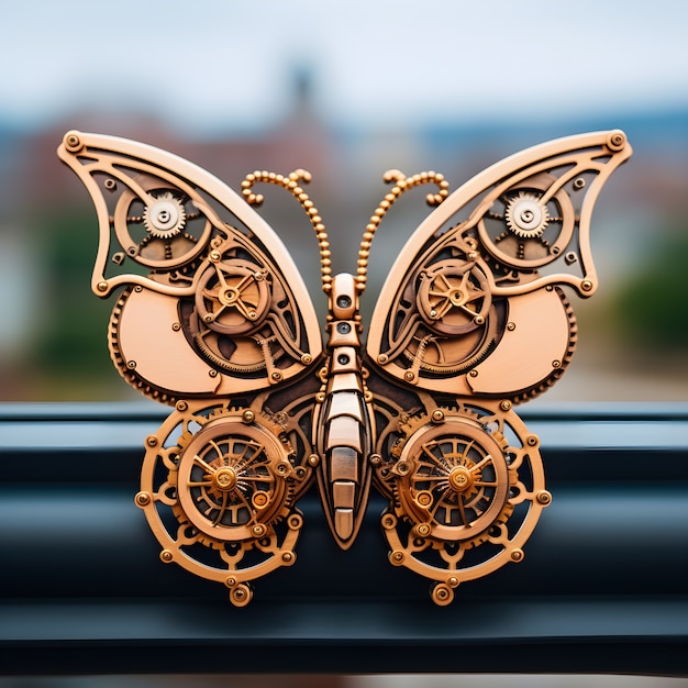 Free photo beautiful butterfly with detailed design