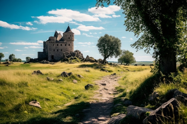 Free photo beautiful castle architecture