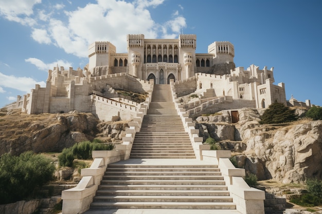 Foto gratuita bellissimo castello circondato dalla natura