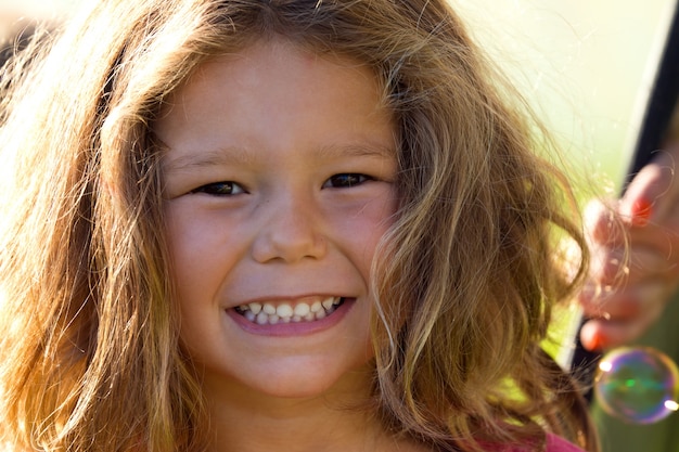 Beautiful children having fun in the park.