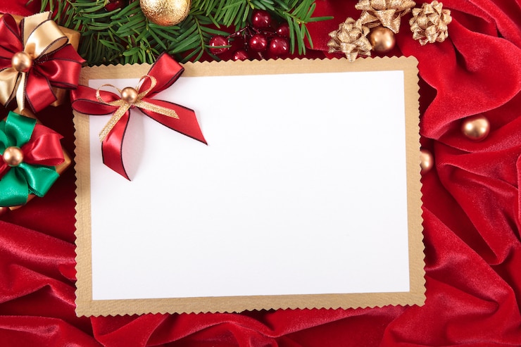 無料Photo 空白のクリスマスカードや招待
