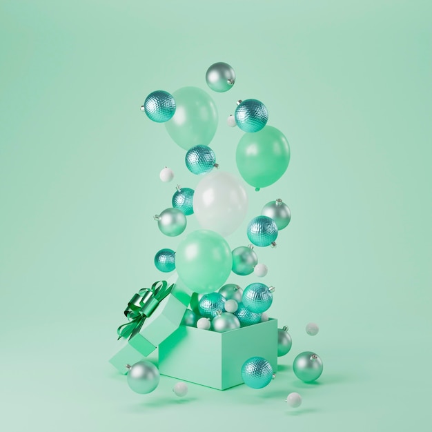 Beautiful christmas concept with christmas balls