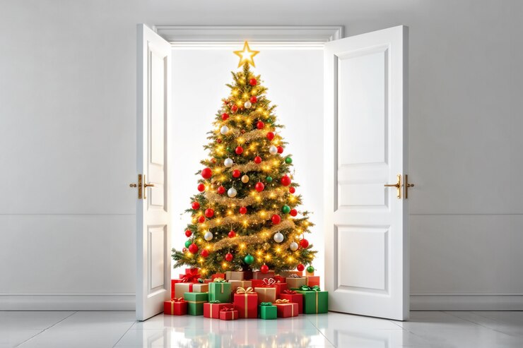 Free Photo beautiful christmas season tree