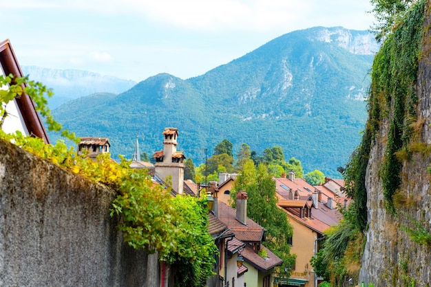 Beautiful city in the mountains