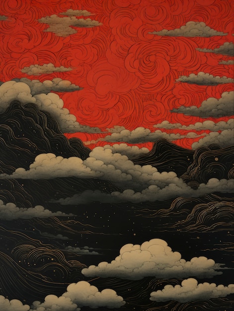 beautiful clouds  digital art