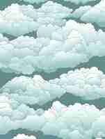 Free photo beautiful clouds digital art