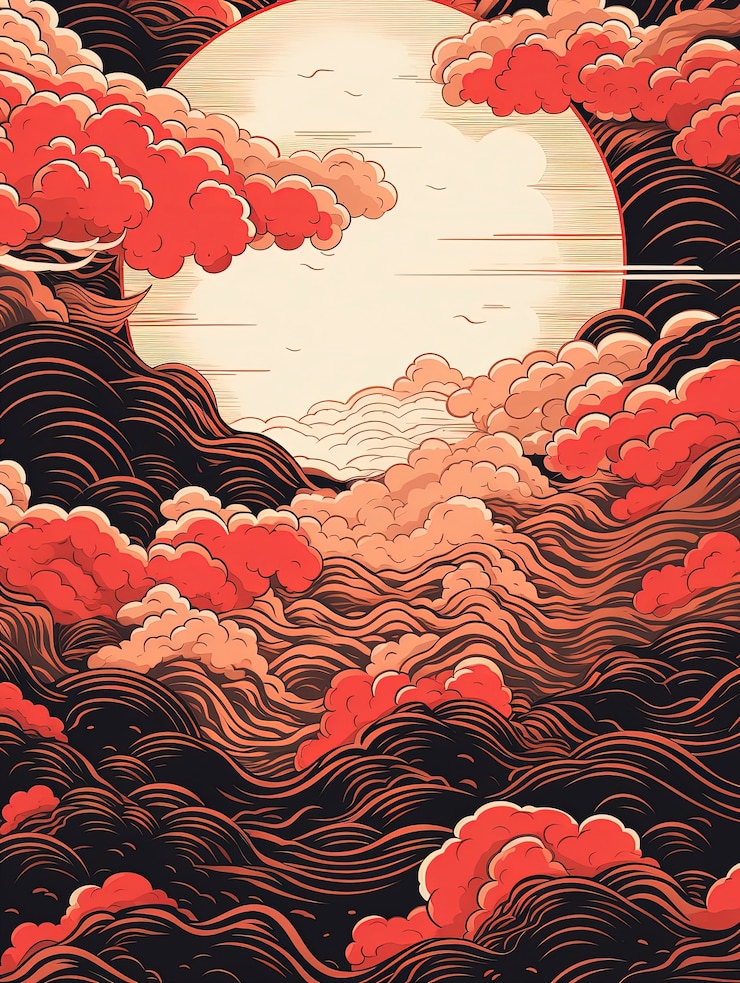 Free Photo beautiful clouds digital art