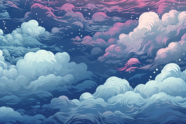 beautiful clouds digital art
