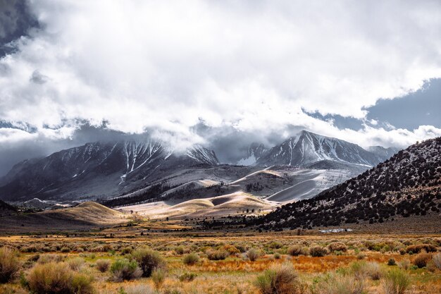 Beautiful cloudy Sierra Nevada