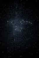 Free photo beautiful constellations on dark sky