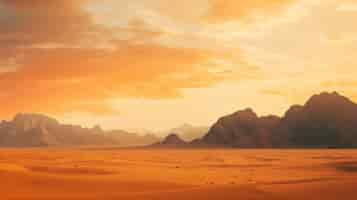 Free photo beautiful desert landscape