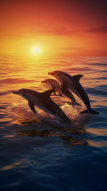 Beautiful dolphin exotic background