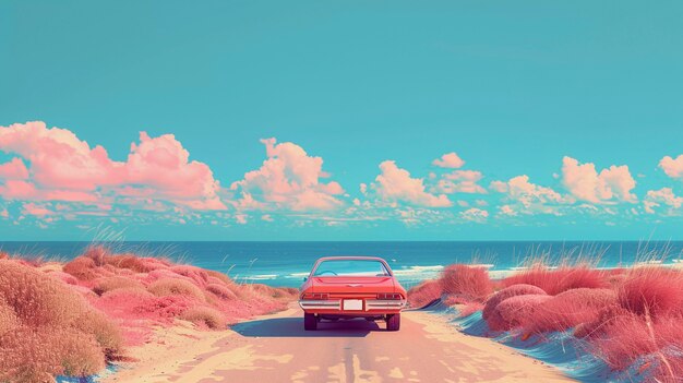 Beautiful dreamy aesthetic landscape