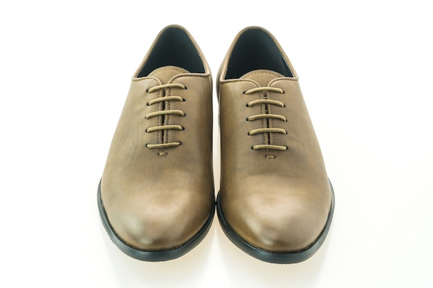 Beautiful elegance and luxury leather brown men shoes