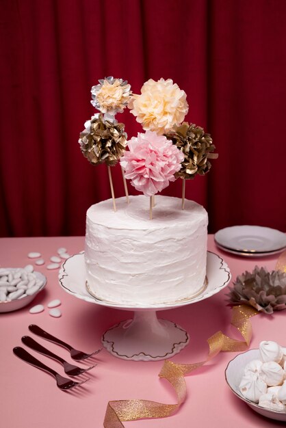 Beautiful and elegant cake topper