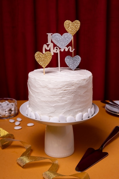 Free photo beautiful and elegant cake topper