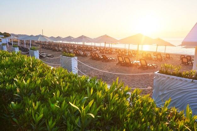 Beautiful embankment for walking and sport in Amara Dolce Vita Luxury Hotel. Alanya Turkey.