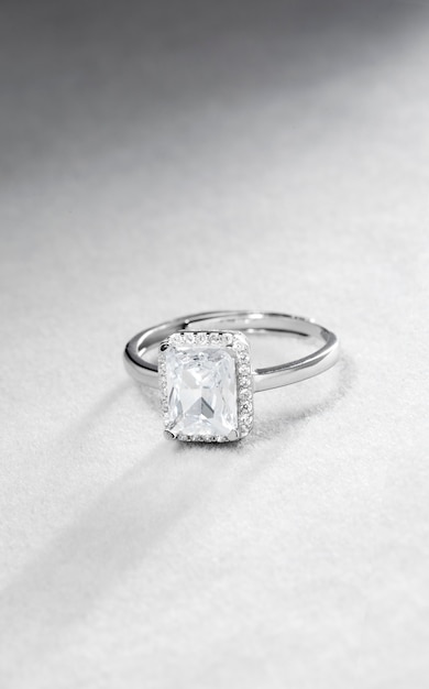 Beautiful engagement ring with diamonds