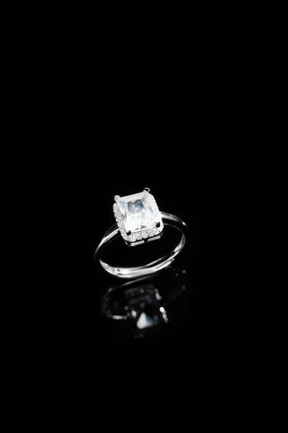 Beautiful engagement ring with diamonds