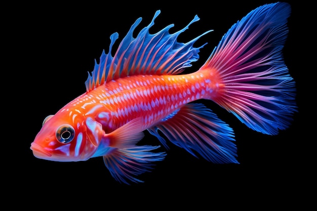 Free photo beautiful exotic colorful fish