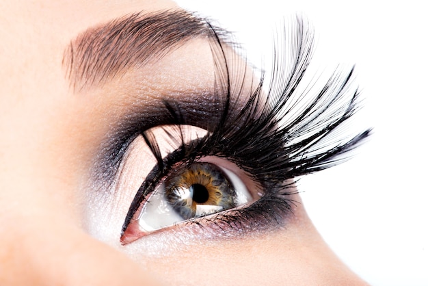 Free photo beautiful eye makeup.wellness, cosmetics and make-up. holiday visage