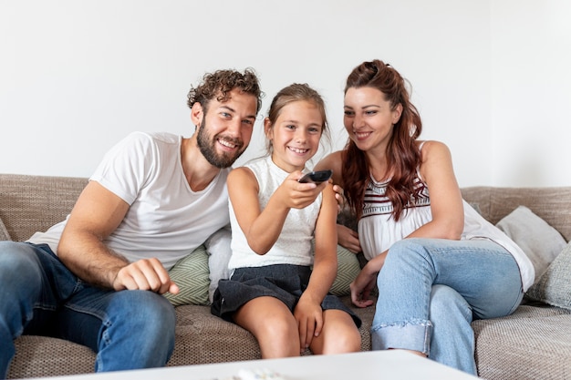 Free photo beautiful family having fun