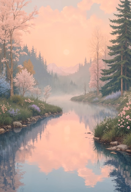 Beautiful fantasy landscape