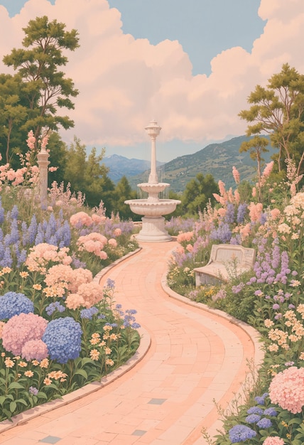 Beautiful fantasy landscape