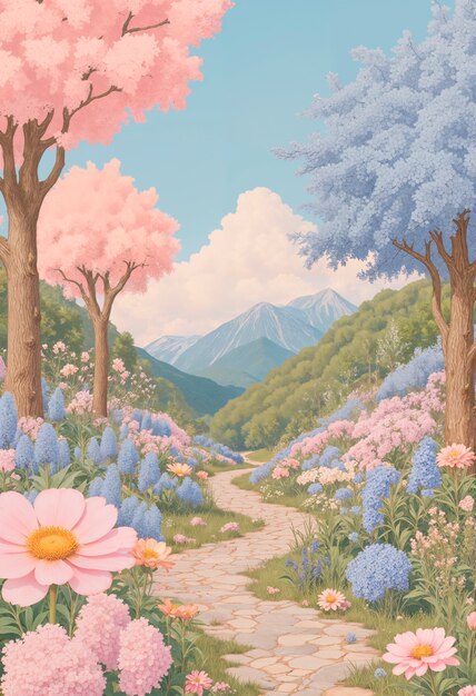 Beautiful fantasy landscape