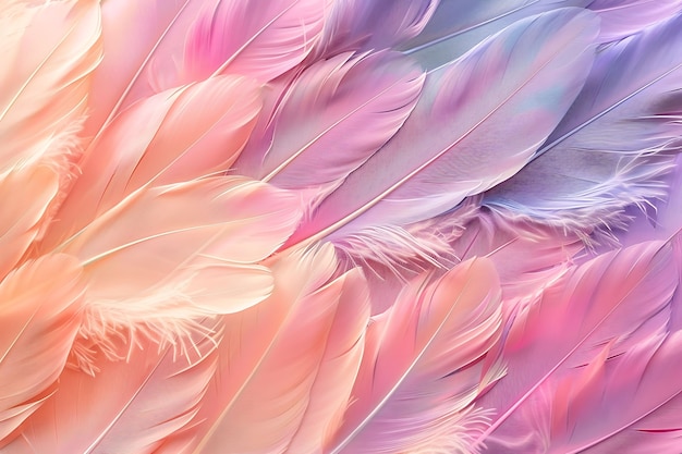 Beautiful feathers arrangement