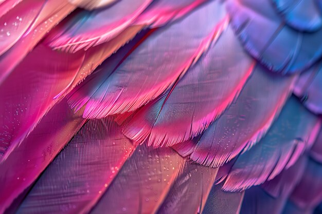 Beautiful feathers arrangement